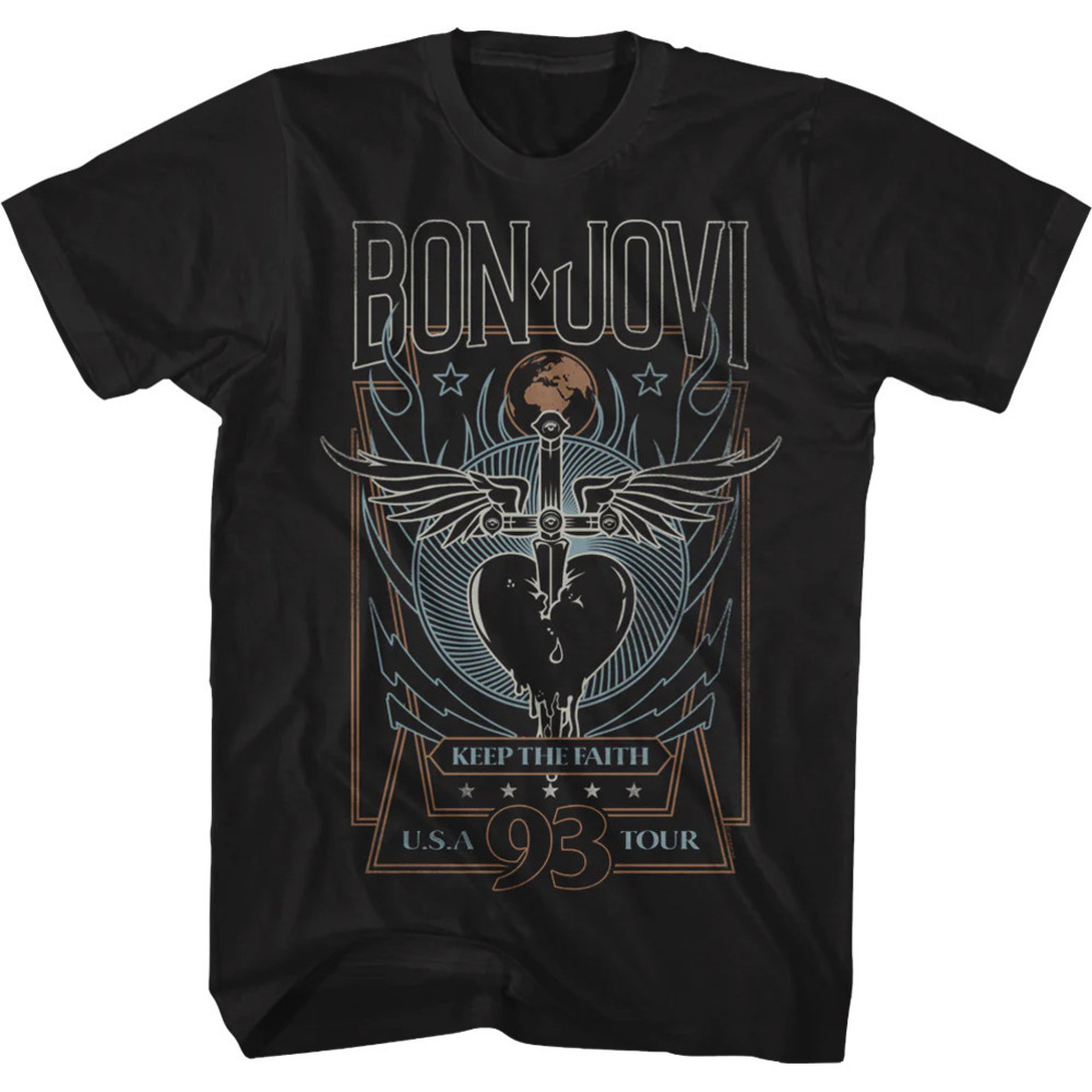 Keep The Faith Tour Bon Jovi Tshirt